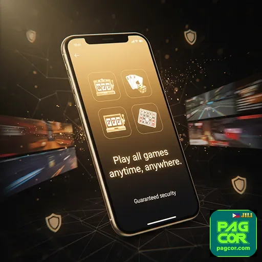 User enjoying mobile gaming with the Filipino casino app - pagcor